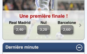 application paris sportifs de Betclic sur iPhone