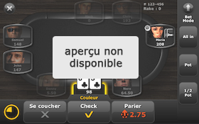 application poker de Zynga sur Blackberry