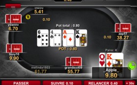 application poker de Winamax sur iPhone