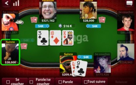 application poker de Zynga sur iPhone